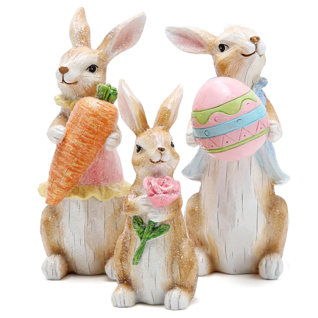 Hodao Easter Bunny Family Decorations